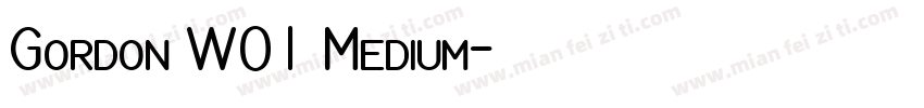 Gordon W01 Medium字体转换